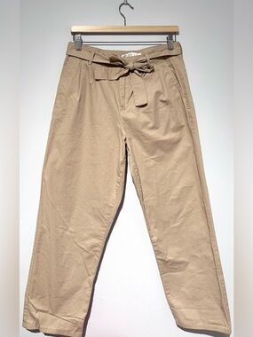 Zara Basic paperbag pants (beige)